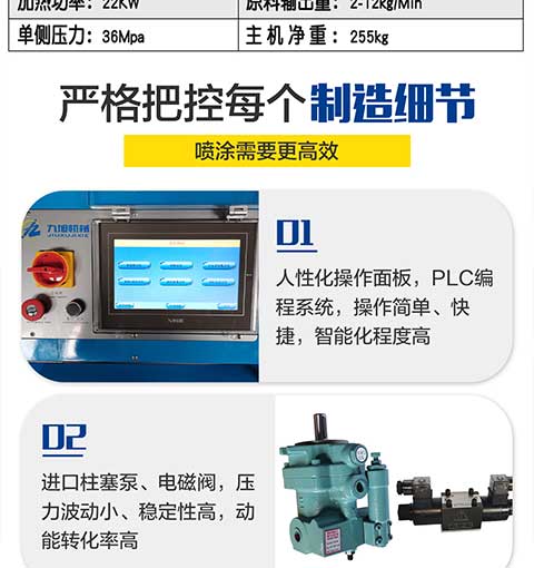 JNJX-H-T40-PLC編程聚脲噴涂設(shè)備(圖4) JNJX-H-T40-PLC編程聚脲噴涂設(shè)備4